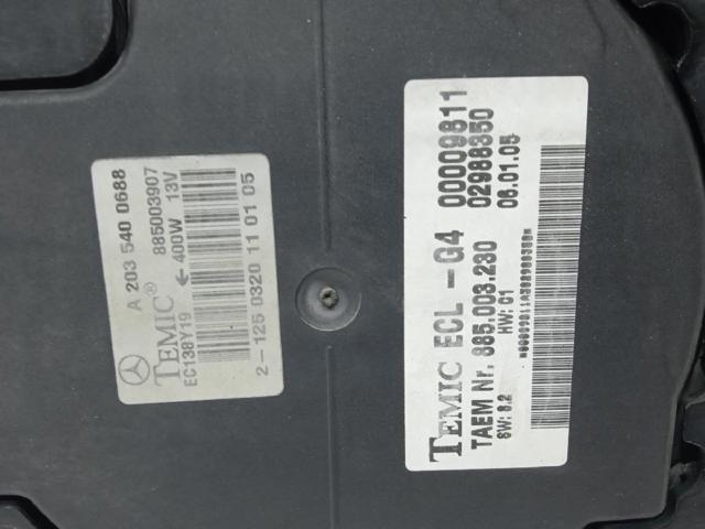 A2035001593 Difusor del radiador de refrigeración con motor y hélice  disponible Burgos