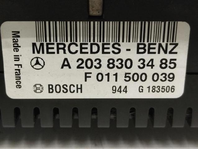 A2038303485 MERCEDES Módulo de modos de calefacción/aire acondicionado  comprar en Lleida