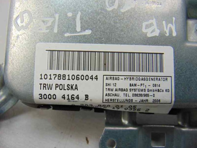 A2038600105 MERCEDES Airbag lateral  en stock Huelva