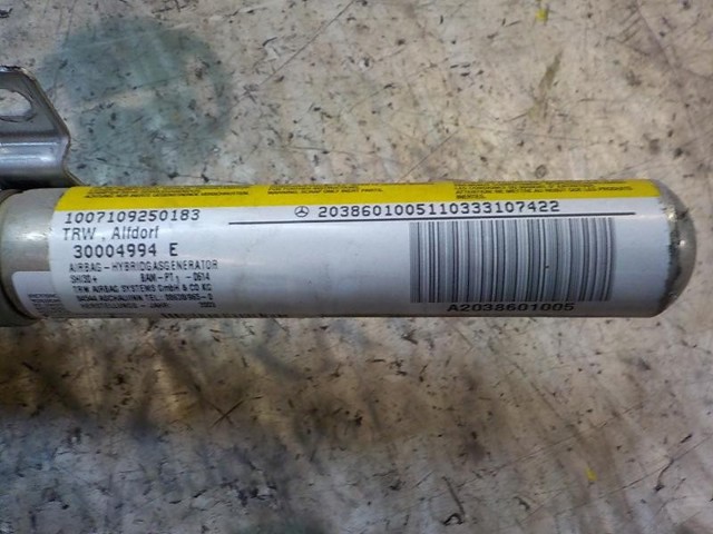 A2038601005 MERCEDES Airbag de cortina lateral derecha  en stock Huelva