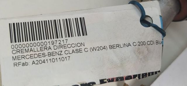 MERCEDES A20411011017 Cremallera de dirección  en stock Salamanca