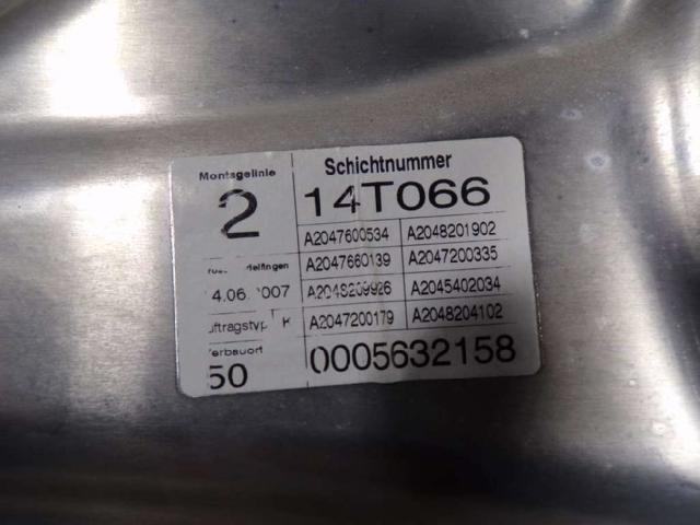 MERCEDES A2047200579 Mecanismo de elevalunas delantero izquierdo  en stock Salamanca