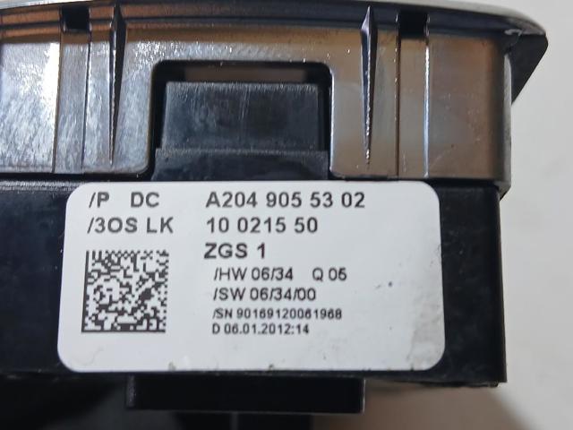 A2049055302 MERCEDES Interruptor de elevalunas delantera izquierda comprar Madrid