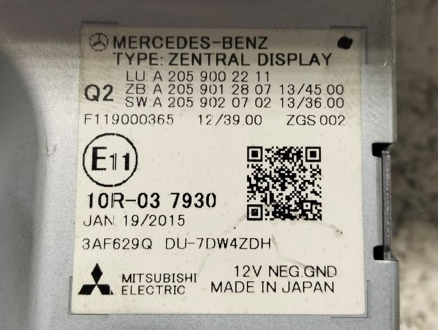 A2059002211 Mercedes
