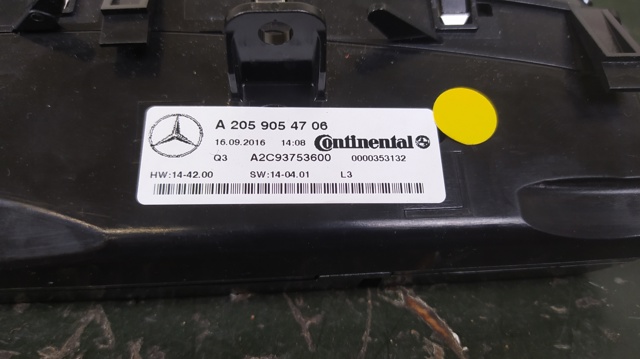 MERCEDES A2059054706 Unidad de control aire acondicionado comprar Barcelona