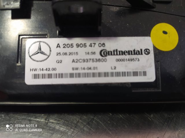 A2059054706 MERCEDES Unidad de control aire acondicionado comprar Bilbao