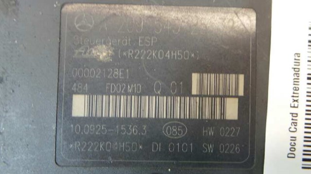 A2095452532 Mercedes