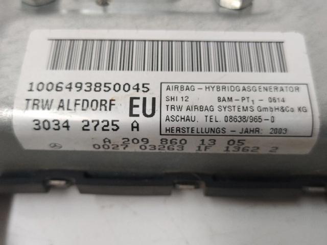 A2098601305 MERCEDES Airbag de puerta delantera izquierda  disponible Alicante