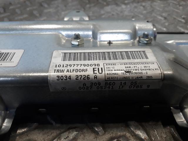 A2098601405 MERCEDES Airbag de puerta delantera derecha  en stock Gandía