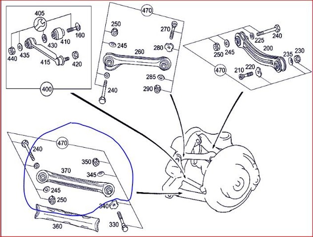 A2103503806 MERCEDES Brazo longitudinal inferior trasero izquierdo/derecho comprar Alcalá