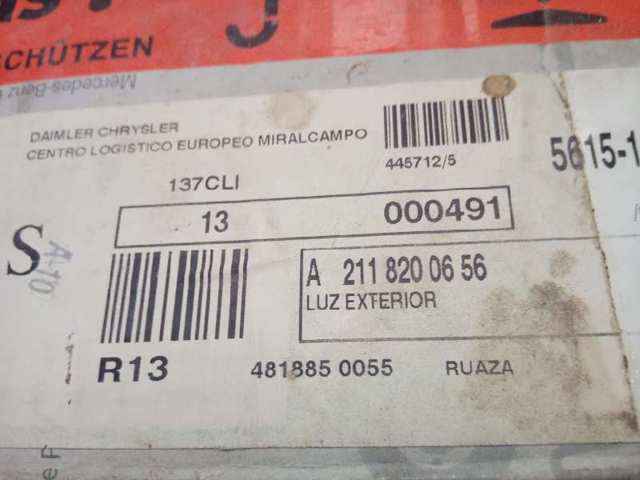 MERCEDES A2118200656 Faro antiniebla derecho  disponible España