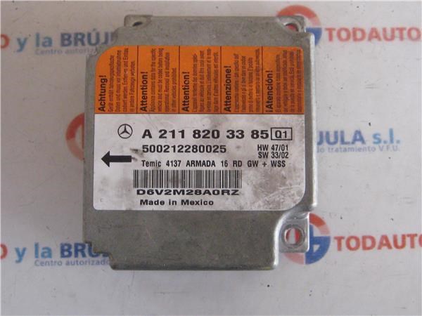 A2118203385 Módulo de control de airbag  comprar en Pontevedra