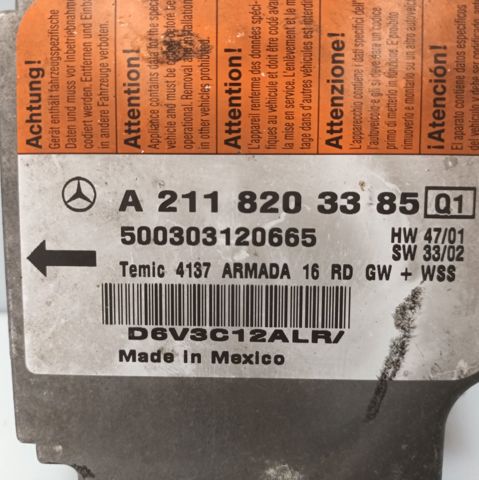 A2118203385 MERCEDES Módulo de control de airbag  disponible Alicante