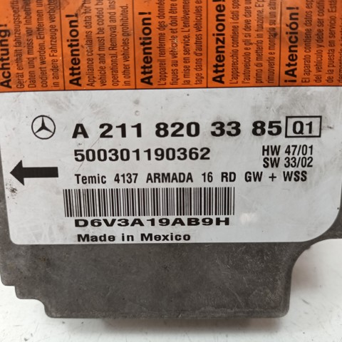 A2118203385 Módulo de control de airbag comprar Almería