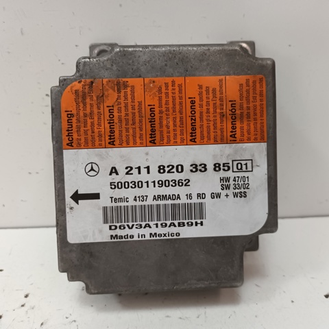 A2118203385 MERCEDES Módulo de control de airbag  en stock Huelva
