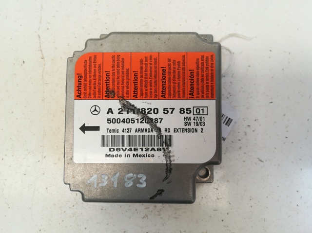 MERCEDES A2118205785 Módulo de control de airbag  en stock Terrassa