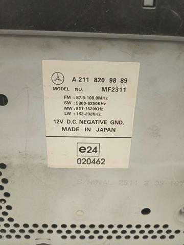 MERCEDES A2118209889 Radio AM/FM  comprar en Ponferrada