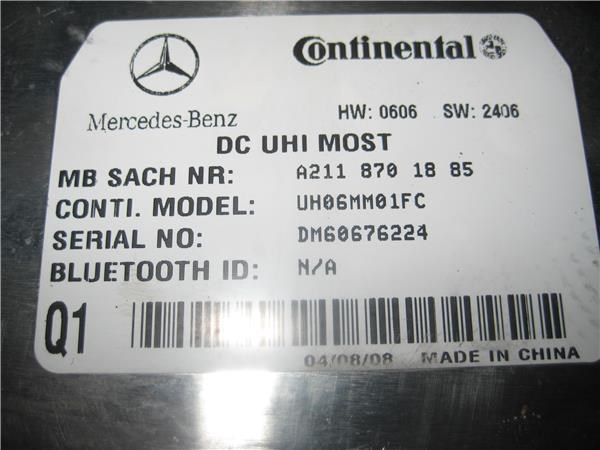 A2118701885 MERCEDES Unidad de control Bluetooth  comprar en Jaén