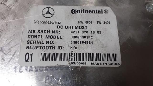 A2118701885 MERCEDES Unidad de control Bluetooth  en stock Gandía