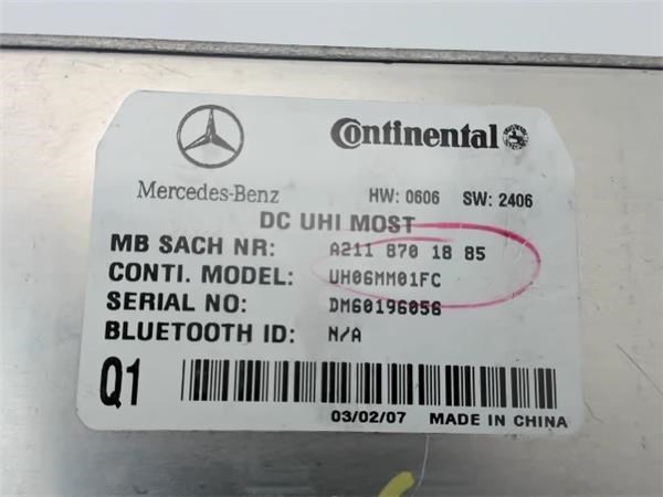 A2118701885 Unidad de control Bluetooth  disponible Málaga