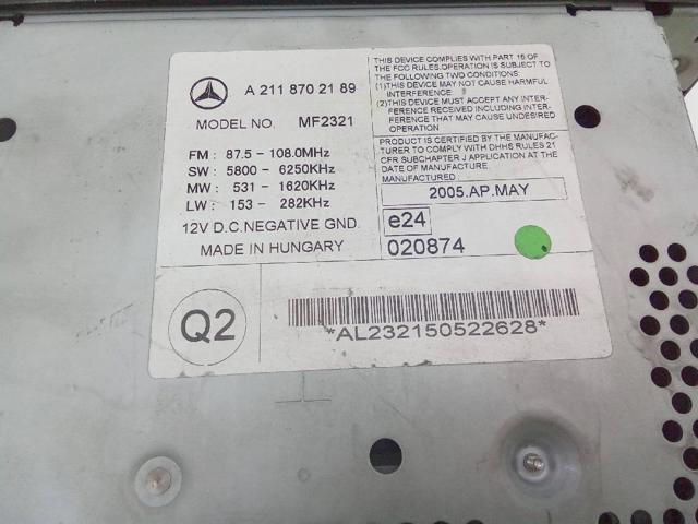 A2118702189 Mercedes