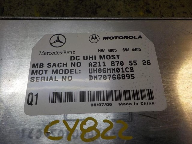 MERCEDES A2118702726 Unidad de control del teléfono comprar Pamplona