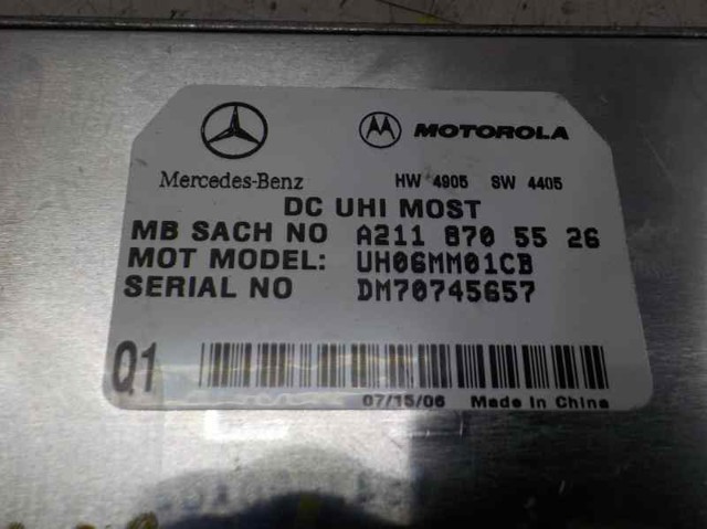 A2118702726 MERCEDES Unidad de control del teléfono  en stock Córdoba
