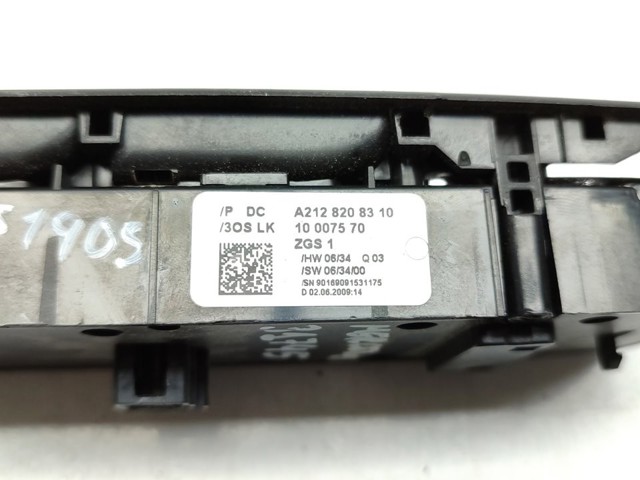 A2128208310 MERCEDES Interruptor de elevalunas delantera izquierda  en stock Córdoba