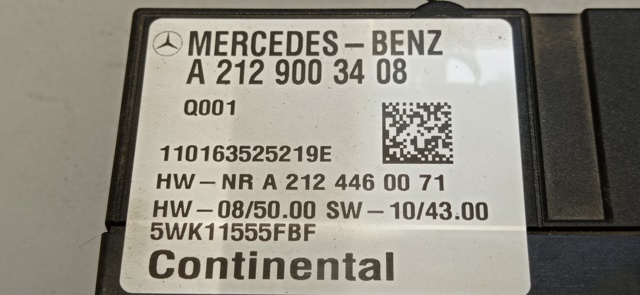 MERCEDES A2129003408 Módulo de control del motor de la bomba de combustible comprar Tarragona