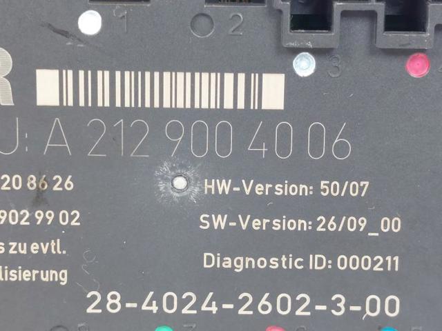 A2129004006 MERCEDES Módulo de confort comprar Bilbao