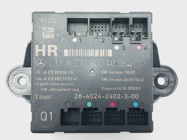 Unidad de confort Mercedes E  desde 52,27 €