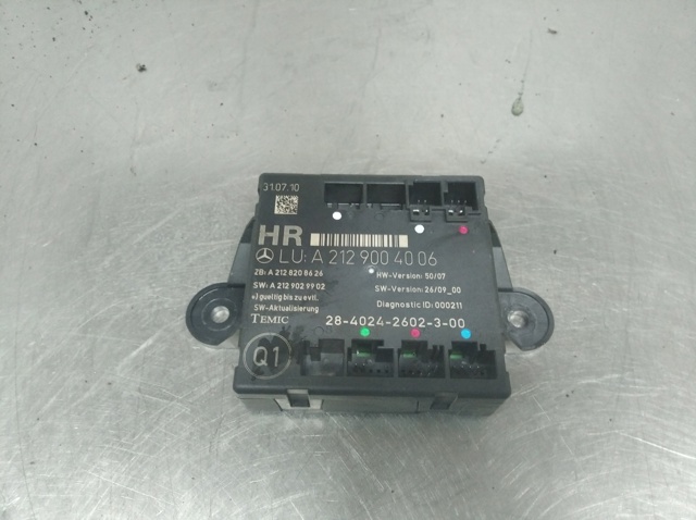 Unidad de confort para Mercedes E  (W212)
