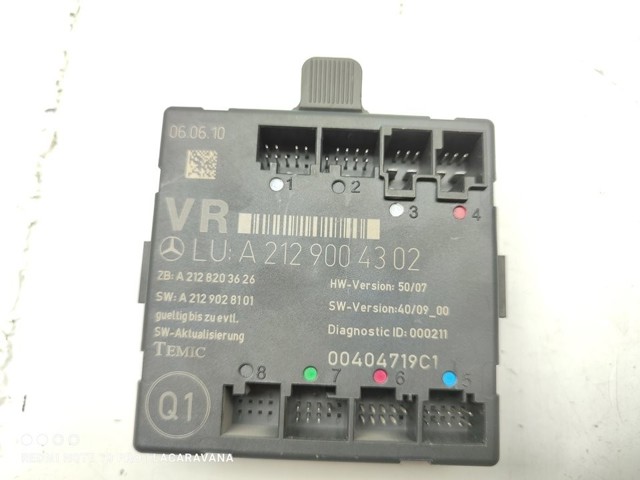 A2129004302 Unidad de confort de la puerta delantera  comprar en Zaragoza