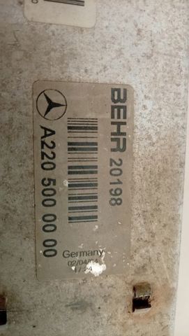 A2205000000 MERCEDES Intercooler  en stock Gandía
