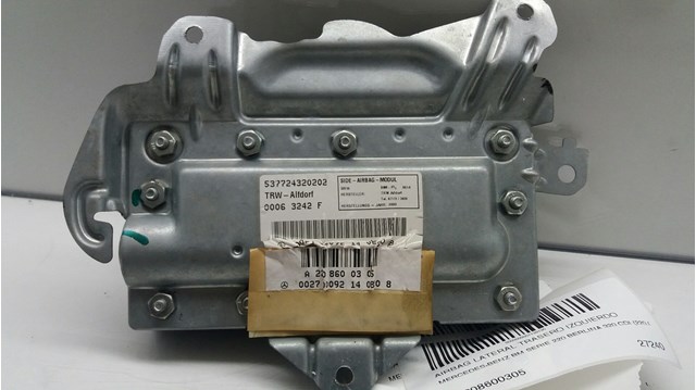 Airbag lateral trasero izquierdo para mercedes-benz clase s s 320 cdi (220.026, 220.126) 613960 A2208600305