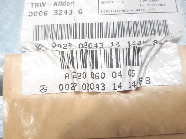 A2208600405 MERCEDES Airbag de puerta delantera derecha  en stock Córdoba