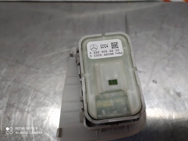 MERCEDES A2229052203 Botón de encendido del motor del elevalunas delantero derecho  comprar en Murcia