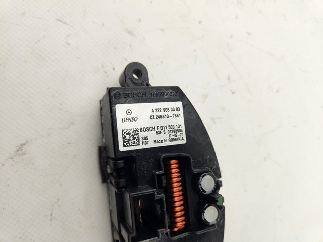 A2229060303 MERCEDES Resistencia de calefacción  en stock Gandía