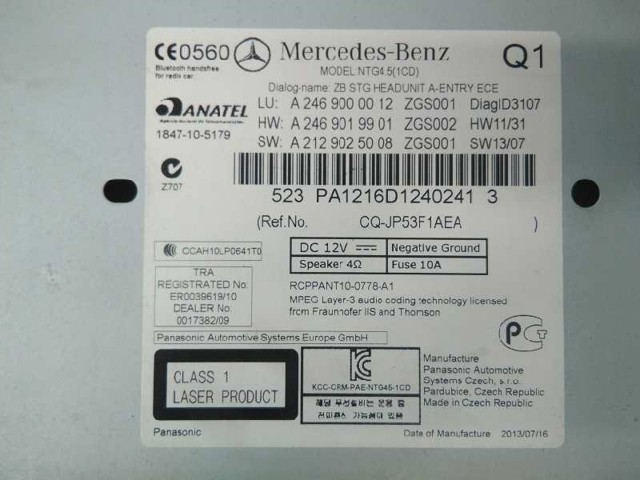 A2469001206 MERCEDES Pantalla multifunción  comprar en Oviedo