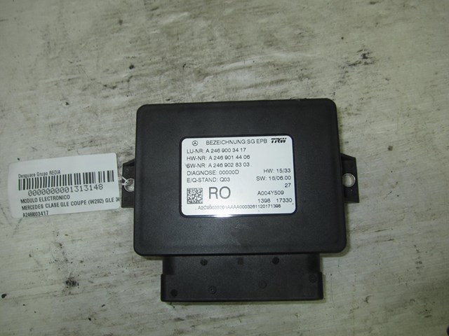 MERCEDES A2469003417 Módulo del freno de estacionamiento electromecánico  en stock Valencia