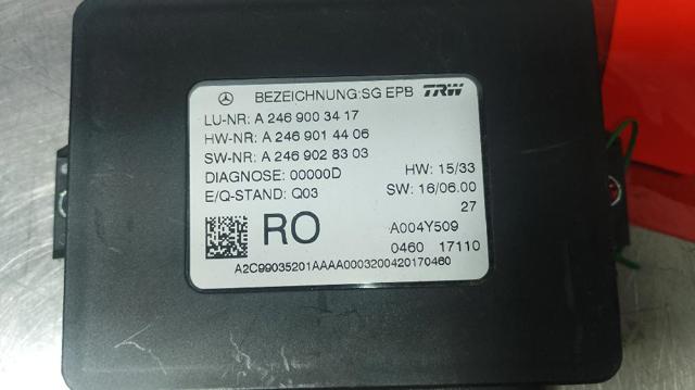 MERCEDES A2469003417 Módulo del freno de estacionamiento electromecánico  comprar en Murcia