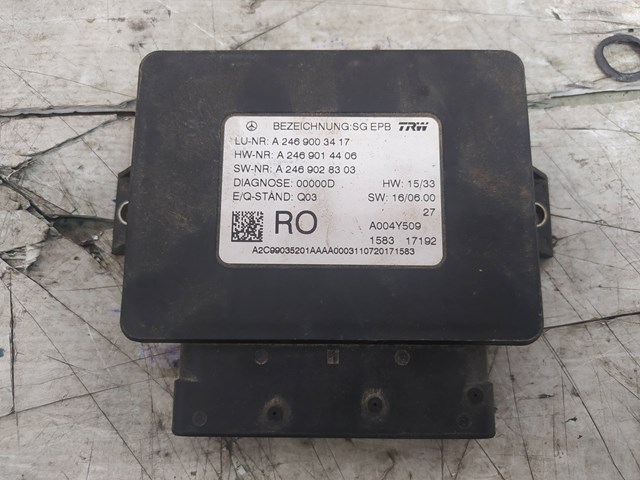 MERCEDES A2469003417 Módulo del freno de estacionamiento electromecánico comprar Pamplona