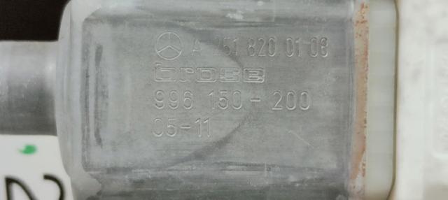 MERCEDES A2518200108 Motor del elevalunas de la puerta trasera izquierda  en stock Terrassa