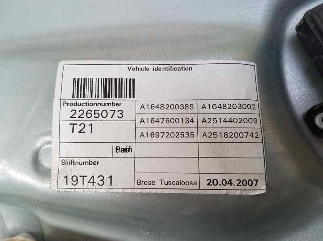 MERCEDES A2518200742 Motor del elevalunas de la puerta delantera izquierda  comprar en Albacete