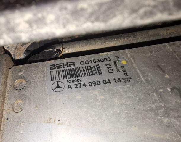 Radiador de aire, intercooler A2740900414 MERCEDES
