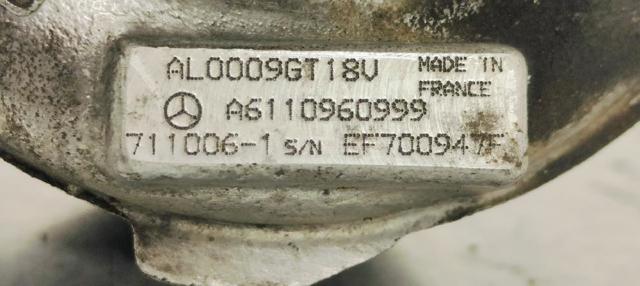 A6110960999 MERCEDES Turbocompresor  disponible Vigo