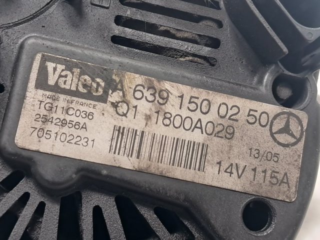 A6391500250 MERCEDES Alternador  en stock Córdoba