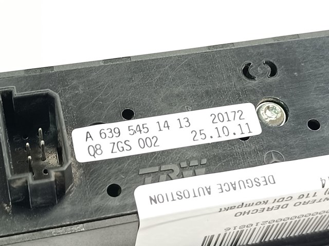 MERCEDES A6395451413 Unidad de control de elevalunas delantero derecho comprar Barcelona