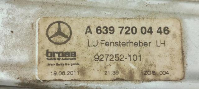 A6397200446 MERCEDES Mecanismo de elevalunas delantero izquierdo comprar Bilbao