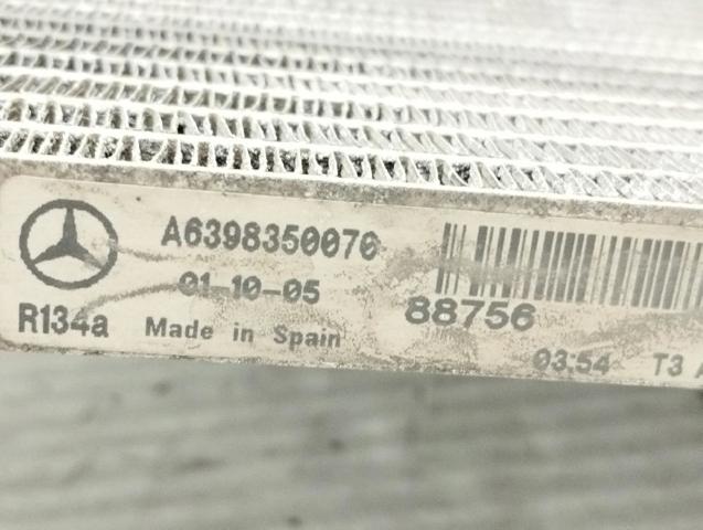 A6398350070 MERCEDES Condensador aire acondicionado  en stock Gandía